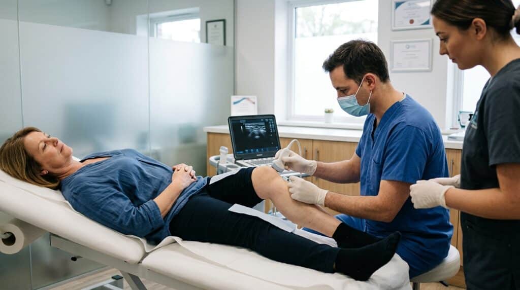 Knee pain treatment in Milton Keynes with ultrasound-guided injection therapy